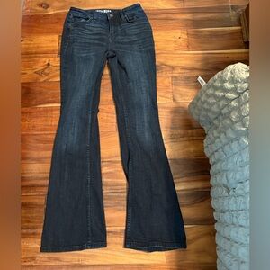 Idyllwind Miranda Lambert Flare Jeans 6 Long Bootcut Dark Wash Western (1146)